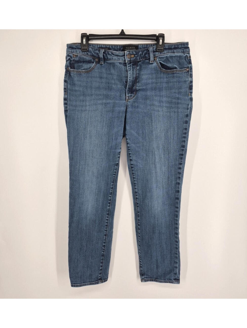 Talbots Flawless Five-Pocket Boyfriend Ankle Jeans Women’s Size 12 L Denim